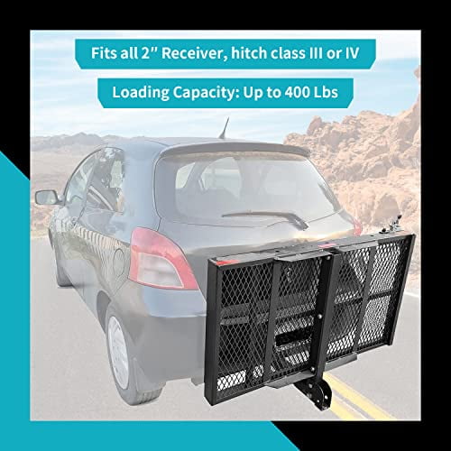 New Mobility Carrier Ramp Hitch Mounted 46.2 x 26.8 x 38.7 500 lbs for ...