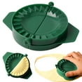 thumbnail image 1 of New Model Dumpling Maker Press, Deep Design Pierogi Mold with Integrated Dough Cutter, BPA Free Thickened Plastic for Calzone, Hand Pies, Empanadas & Corn Cakes, Dishwasher Safe, 1 of 4