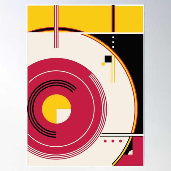 New Moderne Poster Wall Art, Modern Wall Decor For Living Room Bedroom, 24x36 UNFRAMED