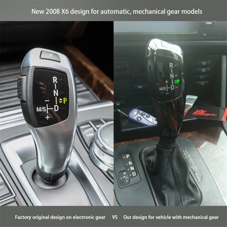 New Modified LED LHD Automatic Gear Shift Knob Shifter Lever For BMW E46 E60 E61