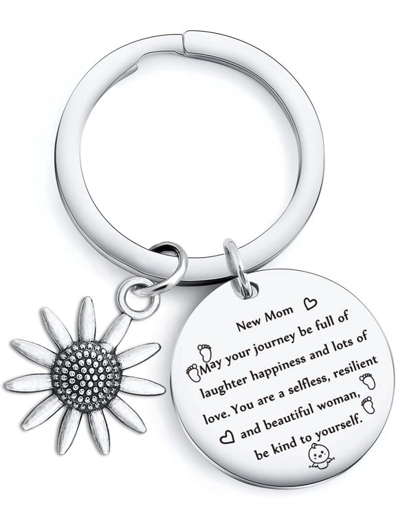 New Mom Gift New Mom Jewelry First Time Mom Gift New Mommy Keychain Mother Day Keychain Expecting Mom Gift
