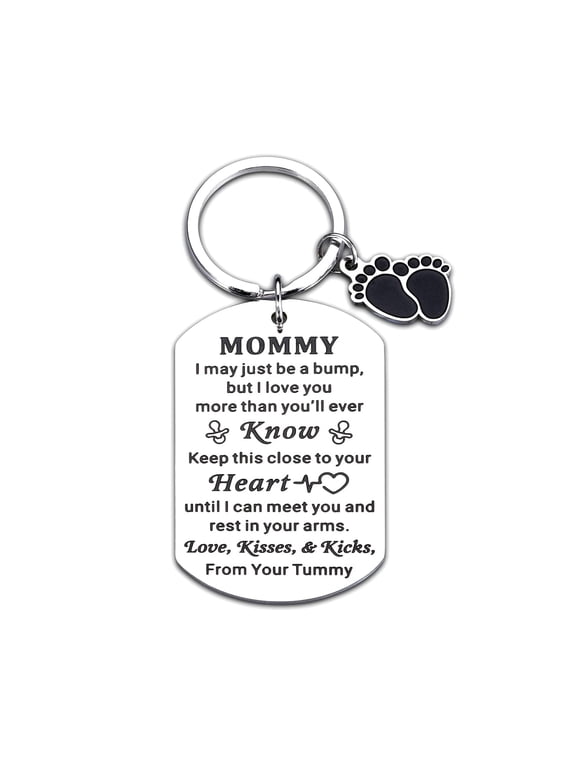 New Mom Gifts for Valentines Day Keychain for Women Mother Mommy for Moms to Be Gifts Pregnancy Pregnant Gift for First Time Mom Gift New Baby Announcement Keepsake for Soon to be Mommy