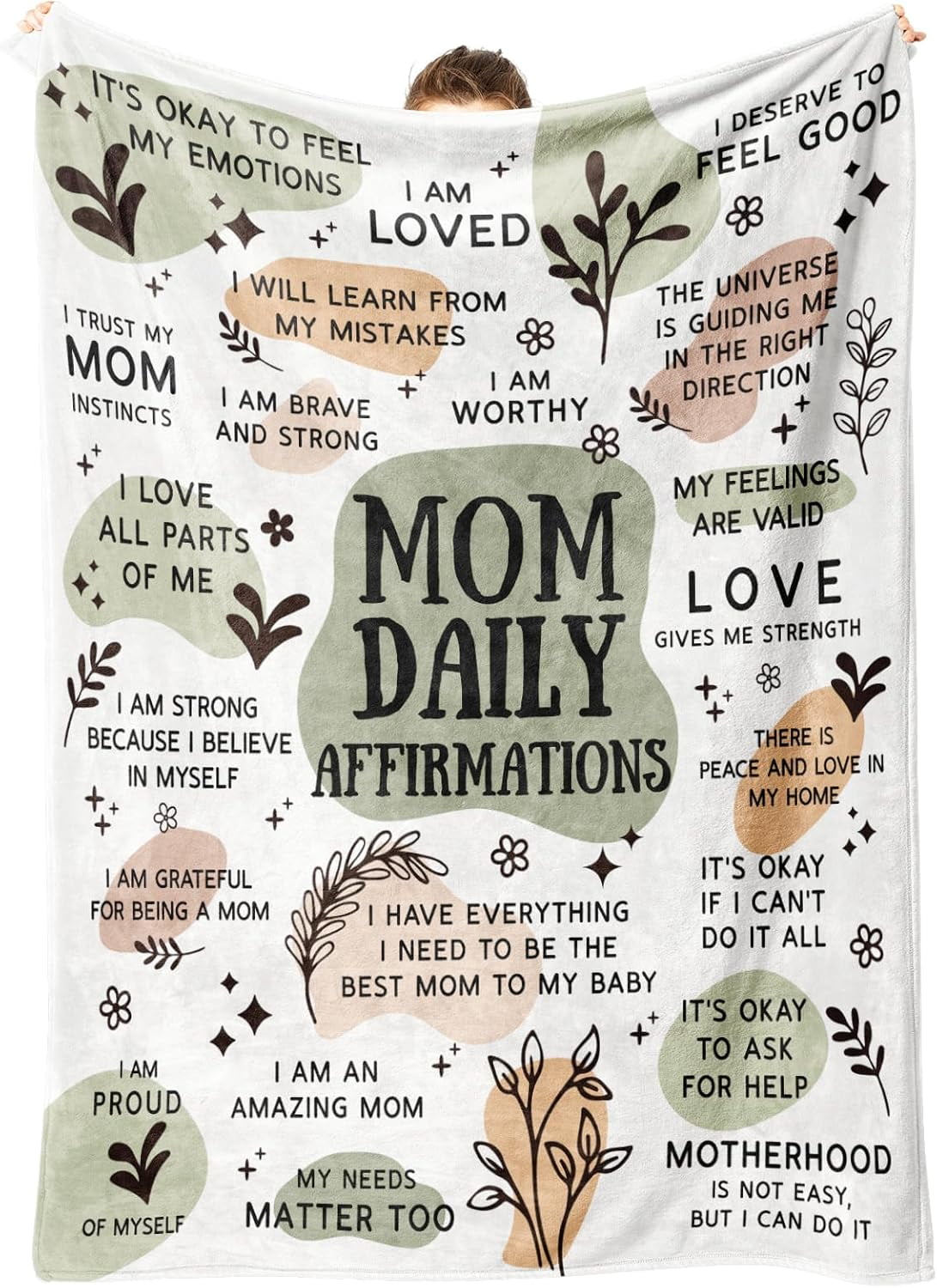 New Mom Gifts for Women Blanket, Postpartum Gender Reveal Mothers Day Birthday Gifts for Girl, Boy Mom