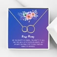 thumbnail image 1 of New Mom Mother's Day Gift, Jewelry For New Mom, Gift for Her, Mother's Day Necklace and Card, Stainless Steel Necklace and Card [Gold Infinity Ring,Blue-Purple Gradient], 1 of 8