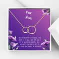 thumbnail image 1 of New Mom Mother's Day Gift, Jewelry For New Mom, Gift for Her, Mother's Day Necklace and Card, Stainless Steel Necklace and Card [Gold Infinity Ring,Purple Gradient], 1 of 3