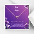 thumbnail image 1 of New Mom Mother's Day Gift, Jewelry For New Mom, Gift for Her, Mother's Day Necklace and Card, Stainless Steel Necklace and Card [Rose Gold Heart,Purple Gradient], 1 of 3