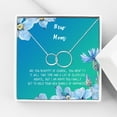 thumbnail image 1 of New Mom Mother's Day Gift, Jewelry For New Mom, Gift for Her, Mother's Day Necklace and Card, Stainless Steel Necklace and Card [Silver Infinity Ring,Blue-Green Gradient], 1 of 8