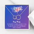 thumbnail image 1 of New Mom Mother's Day Gift, Jewelry For New Mom, Gift for Her, Mother's Day Necklace and Card, Stainless Steel Necklace and Card [Gold Infinity Ring,Blue-Purple Gradient], 1 of 8