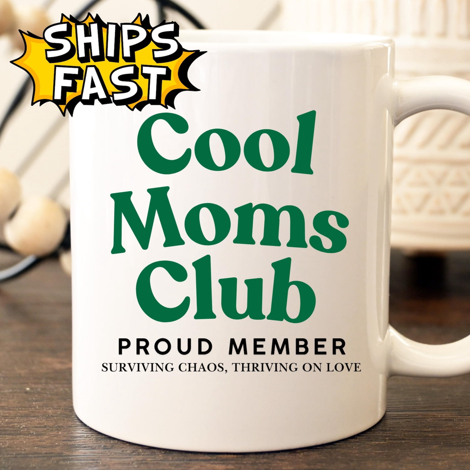 New Mom Mug, Funny Mom Coffee Cup, Cool Moms Club Mug, New Parent Gift, Baby Shower Gift for Mom, Expecting Mom Gift, First Time Mom