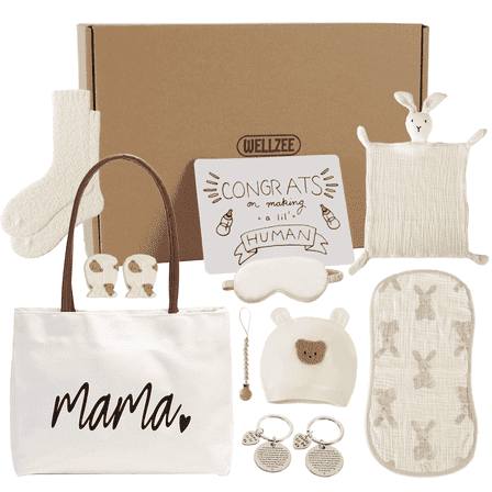 New Mom Care Package after Baby, 10Pcs New Mom Gift Basket, Postpartum Gifts for Mom, Gifts for New Mom after Birth