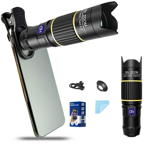 New Monocular Telescope With 28x Telephoto Lens For Low Light Night Vision And High Definition Imaging Of The Day Gifts For Womem/Men