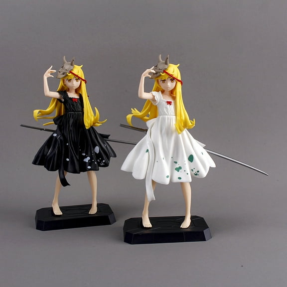 New Monogatari Series: Oshino 2pc Shinobu Character Anime Statue Figure Desktop Ornament Popular Collection Decorations Fan Souvenirs Creative Gift Collection