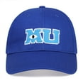 thumbnail image 1 of New Monsters University Sullivan Sulley Mike MU Letters Embroidery Baseball Cap Blue Hat One Piece Baseball Caps Sun Hats, 1 of 8