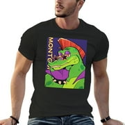 New Montgomery Gator Fnaf Monty T-Shirt custom t shirt aesthetic clothes mens t shirts pack Graphic For Men & Women Tees Unisex With Menswear Streetwear Tops