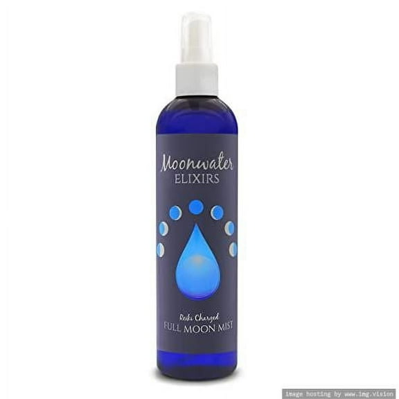 New Moon Mist Positive Energy Spray. Smokeless Incense to Manifest + Remove, Clear and Cleanse Negative Energy. Liquid Smudge Spray. Moonwater Elixirs.