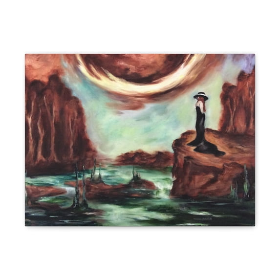 New Moon Rising, Cheryl Pettigrew Fine Art, Traditional Art, Unframed