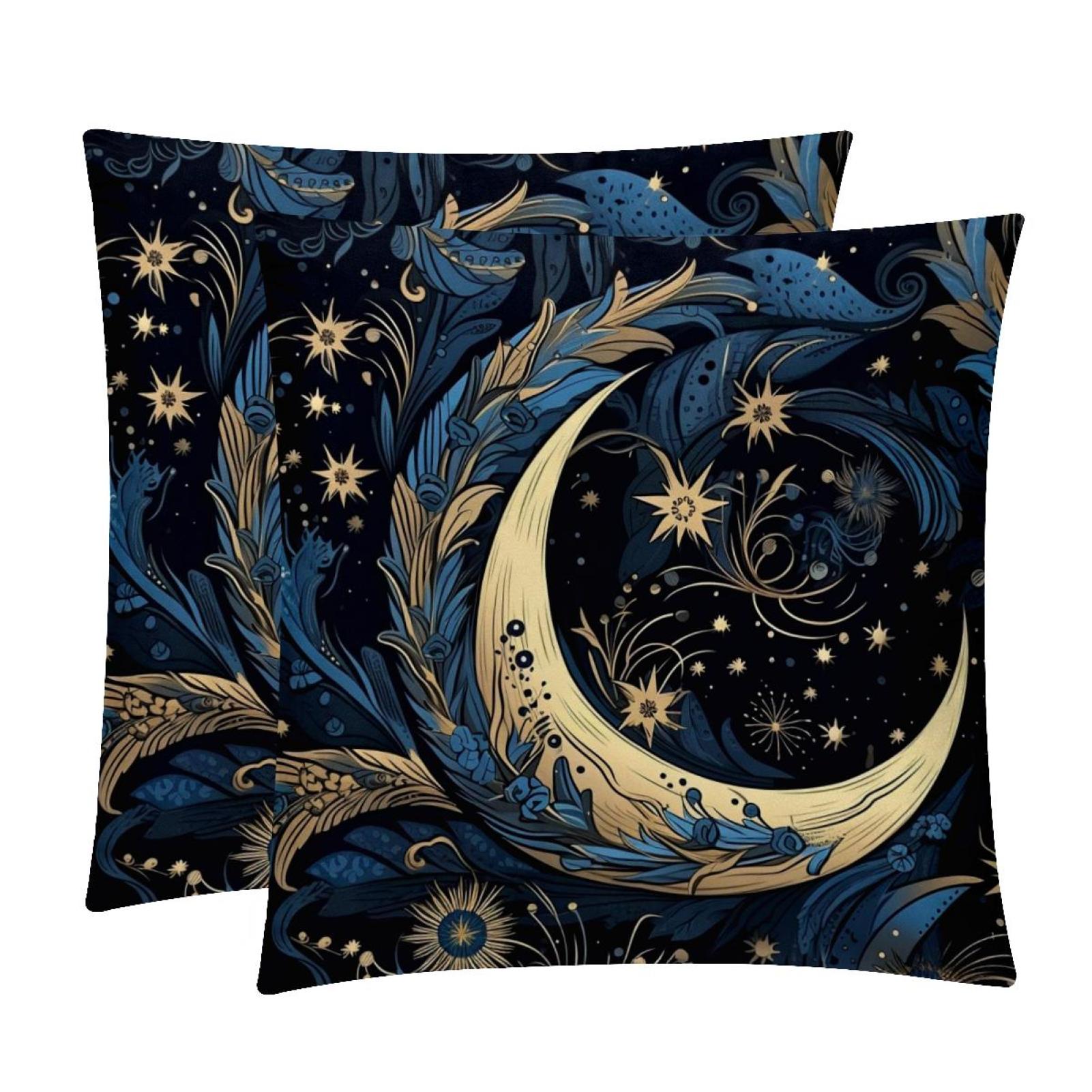 New Moon Symbol Inserts - Set of 2 Bed Pillow Inserts with Unique ...