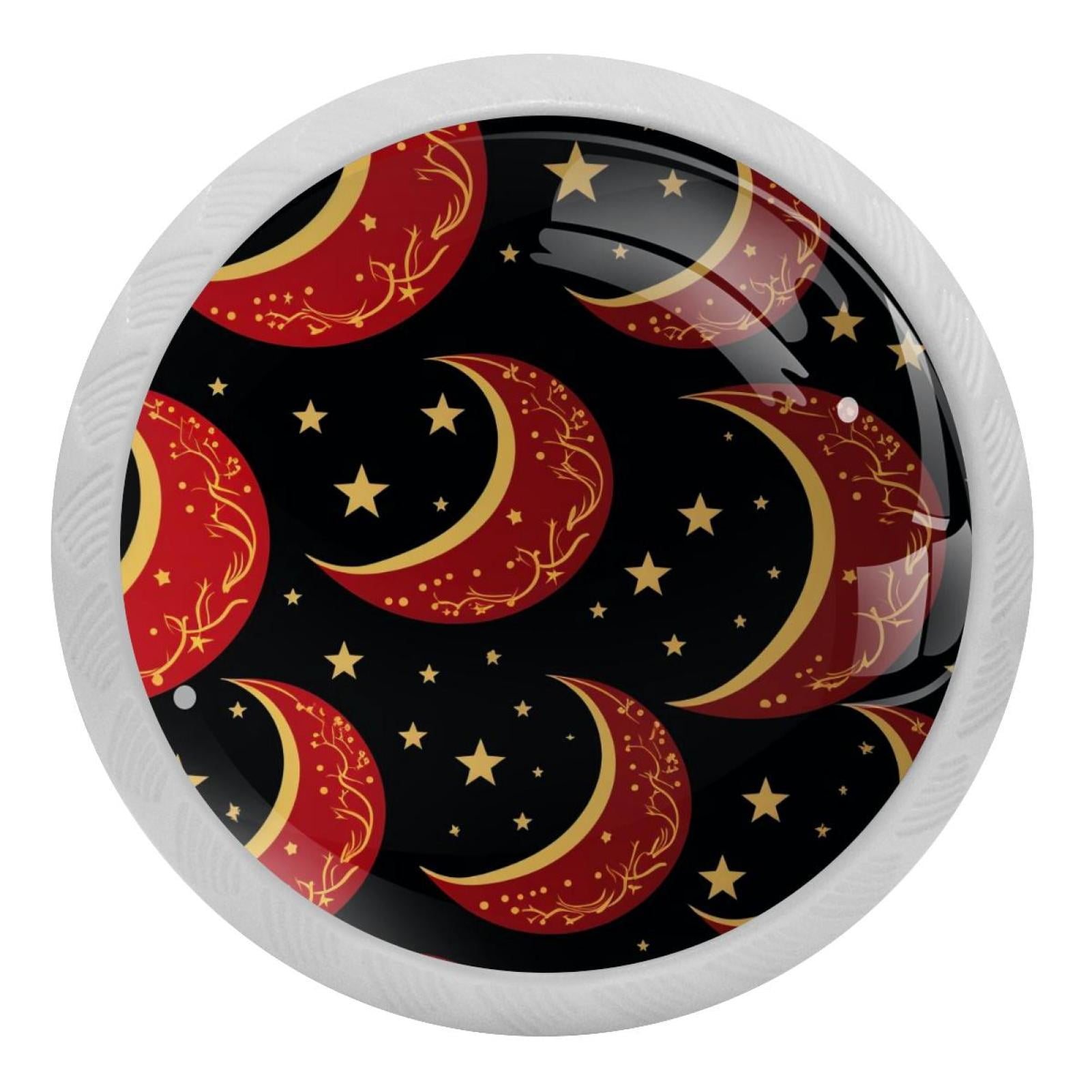 New Moon Symbol Pattern 4PCS Cabinet Knobs Pulls Fluorescent Drawer new-moon-symbol-pattern-4pcs-cabinet-knobs-pulls-fluorescent-drawer