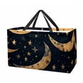 thumbnail image 1 of New Moon Symbol Reusable Foldable Oxford Cloth Storage Bins: Large Capacity Shopping Bags for Laundry and More, 1 of 7