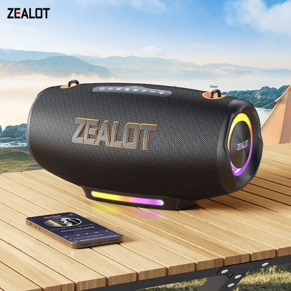 New Moon Zealot S127 100W Outdoor Party Bluetooth Speaker Black