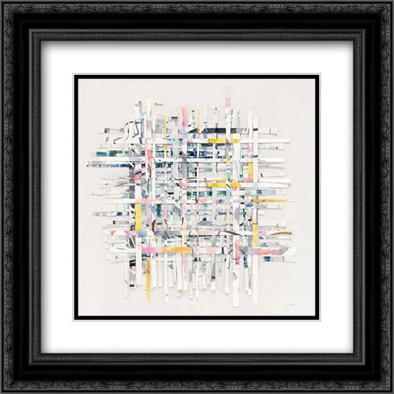 New Morning 2x Matted 20x20 Black Ornate Framed Art Print by Schick, Mike