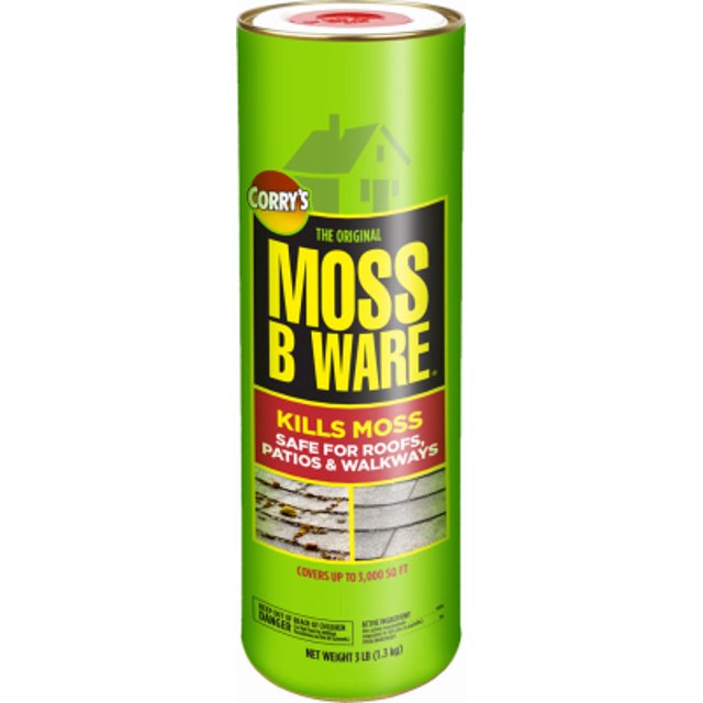 New Moss B Ware 3 LB Moss Killer Extends Life Of Roofs & Improves The