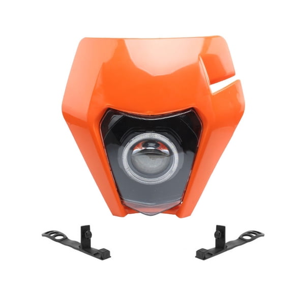 New Motorcycles Headlamps Round LED Wick Head Headlight Supermoto Fairing Dirt Bike Motocross Enduro 2019 For KTM EXC SXF MX