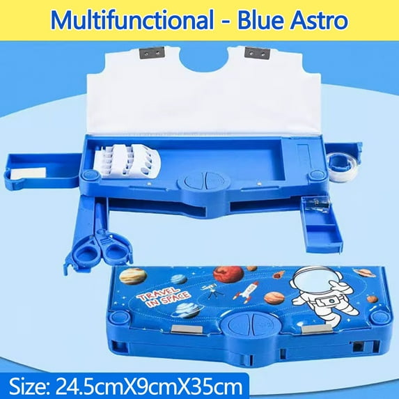 New Multi-functional Stationery Box With High Appearance, Handsome Male And Female Students, Double Layer Pencil Case, Xinsrenus Under $5! New Multi-functional Stationery Box With