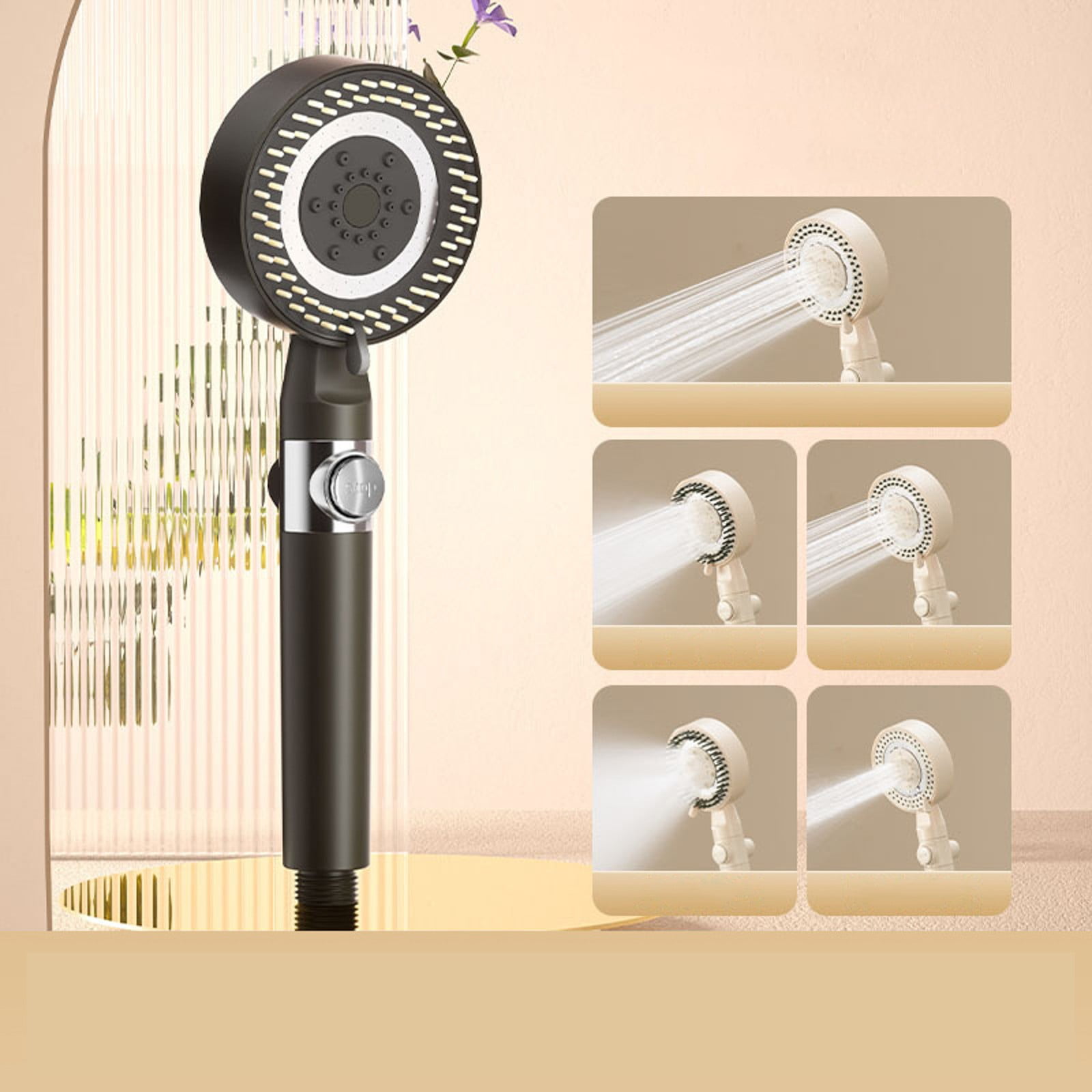 New Multifunction Massage Showerhead With Pressurized Comb Nozzle