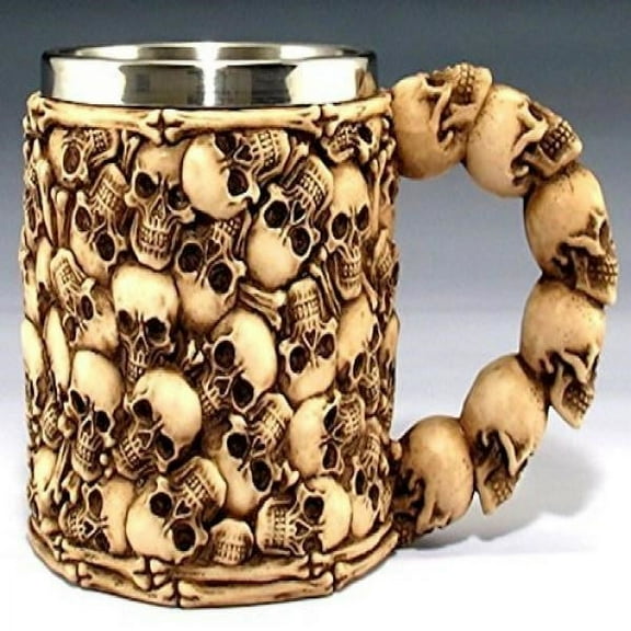 New! Multiple Skulls Ossuary Mug by ESI