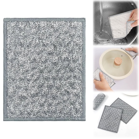 New Multipurpose Wire Dishwashing Rags For And Dry Reusable Metal Scrubbing Sponge Cloths Non Scratch Wire Dishcloth For Cleaning Kitchen Dishes
