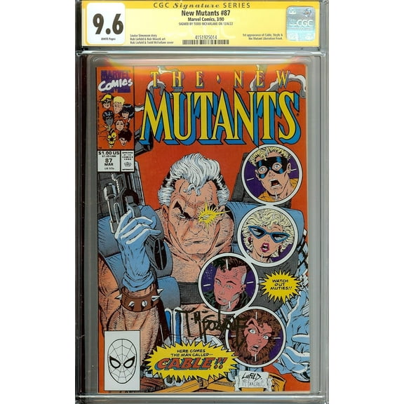 New Mutants #87 CGC 9.6 Signed