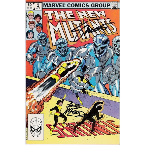 New Mutants X-Men #2 NM Signed Jim Shooter and Bob Mcleod
