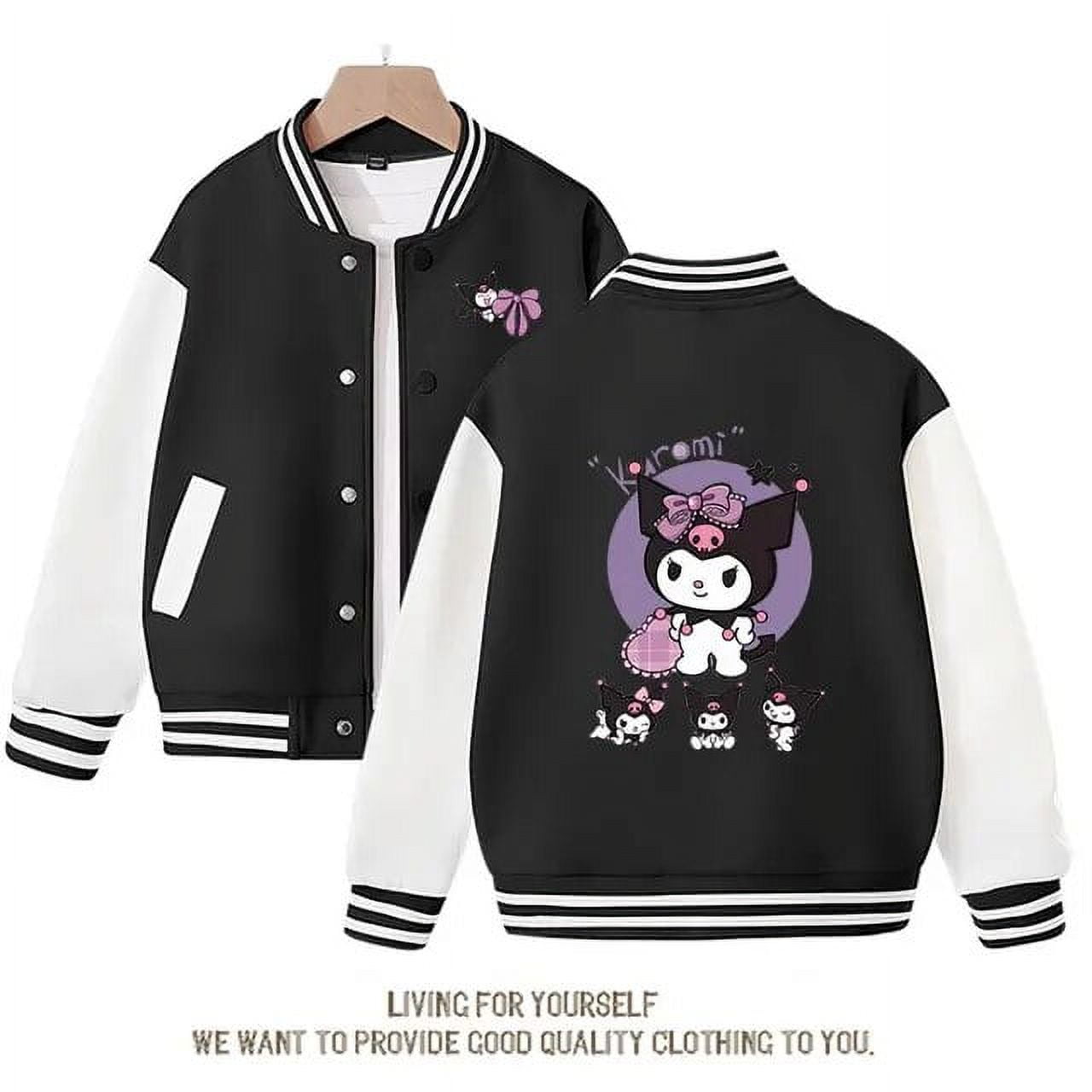 New MyMelody Baseball Jersey Kawaii Sanrio HelloKitty Kuromi Autumn ...