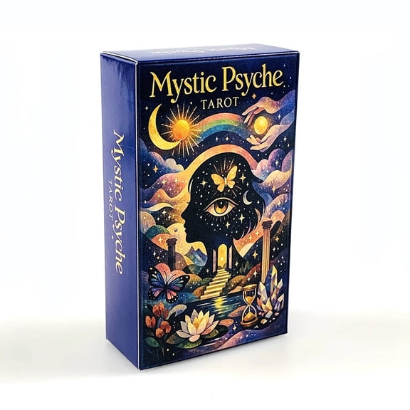 New Mystic Payche Tarot Cards 78 Cards Prediction Divination Tarot Deck Party Board Game Entertainment Leisure Cards Game