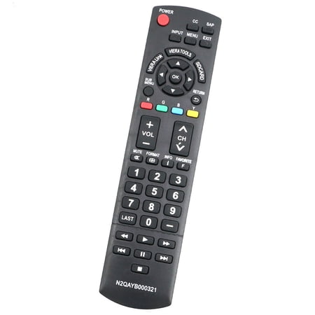New N2QAYB000321 Replace Remote for Panasonic TV TC-42PX14 TC-50PS14 TC-P50S1