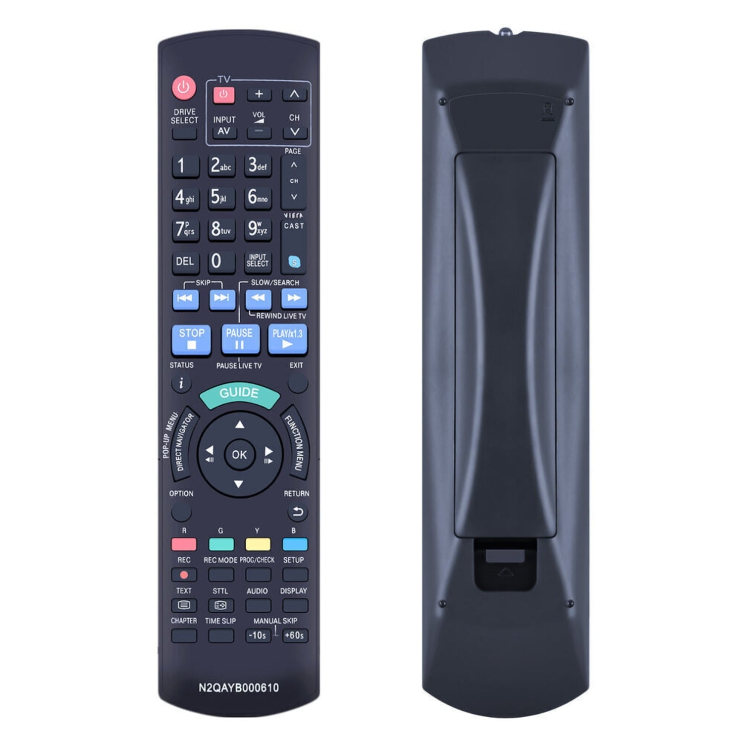 New N2QAYB000610 For Panasonic DVD Blu-Ray Recorder Remote Control DMR ...