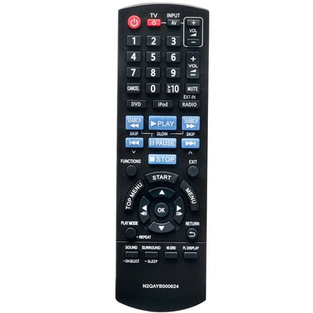 New N2QAYB000624 Replace Remote for Panasonic DVD Home Theater SC-XH150 SA-XH150
