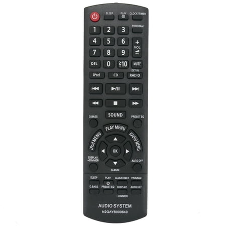 New N2QAYB000640 Replace Remote for Panasonic SC-HC25 SC-AKX14 SC-PMX5 SC-PM500