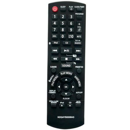 New N2QAYB000643 Replace Remote for Panasonic SC-HC55 SC-HC55DB SC-HC55DBEBK
