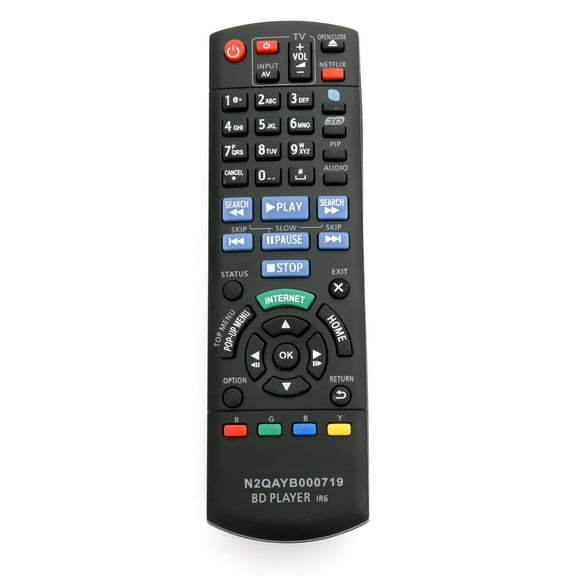 New N2QAYB000719 Remote Control fits For Panasonic Blu-ray Disc DVD Player DMP-BDT220CP DMPBDT220