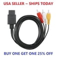 thumbnail image 1 of New N64 SNES Gamecube 6FT RCA AV TV Audio Video Stereo Cable Cord Nintendo 64, 1 of 5