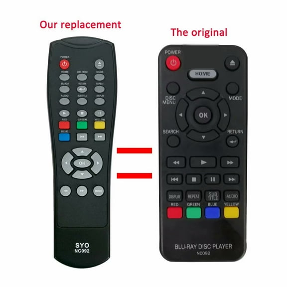 New NC092UL NC092 Replacement Remote for Sanyo Blu-ray Disc Player FWBP505FK FWBP505F FWBP505FP FWBP505FQ