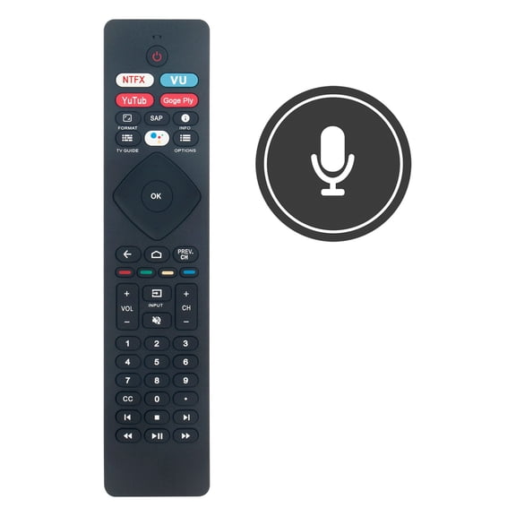 New NH800UP Replace Voice Remote Compatible with Philips 65PFL5604/F7 65PFL5704/F7 5704 5604 5504 43PFL5704 55PFL5704 50PFL5704 55PFL5604