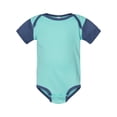 thumbnail image 1 of Rabbit Skins, Baby Soft Short-Sleeve Bodysuit , Chill Indigo, 24 Months, 1 of 4