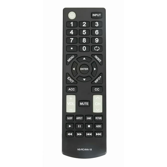 New NS-RC4NA-18 Remote Control for Insignia TVs NS-55D420MX18 NS-39D310NA17 NS-50D510NA17 NS-50D510MX17