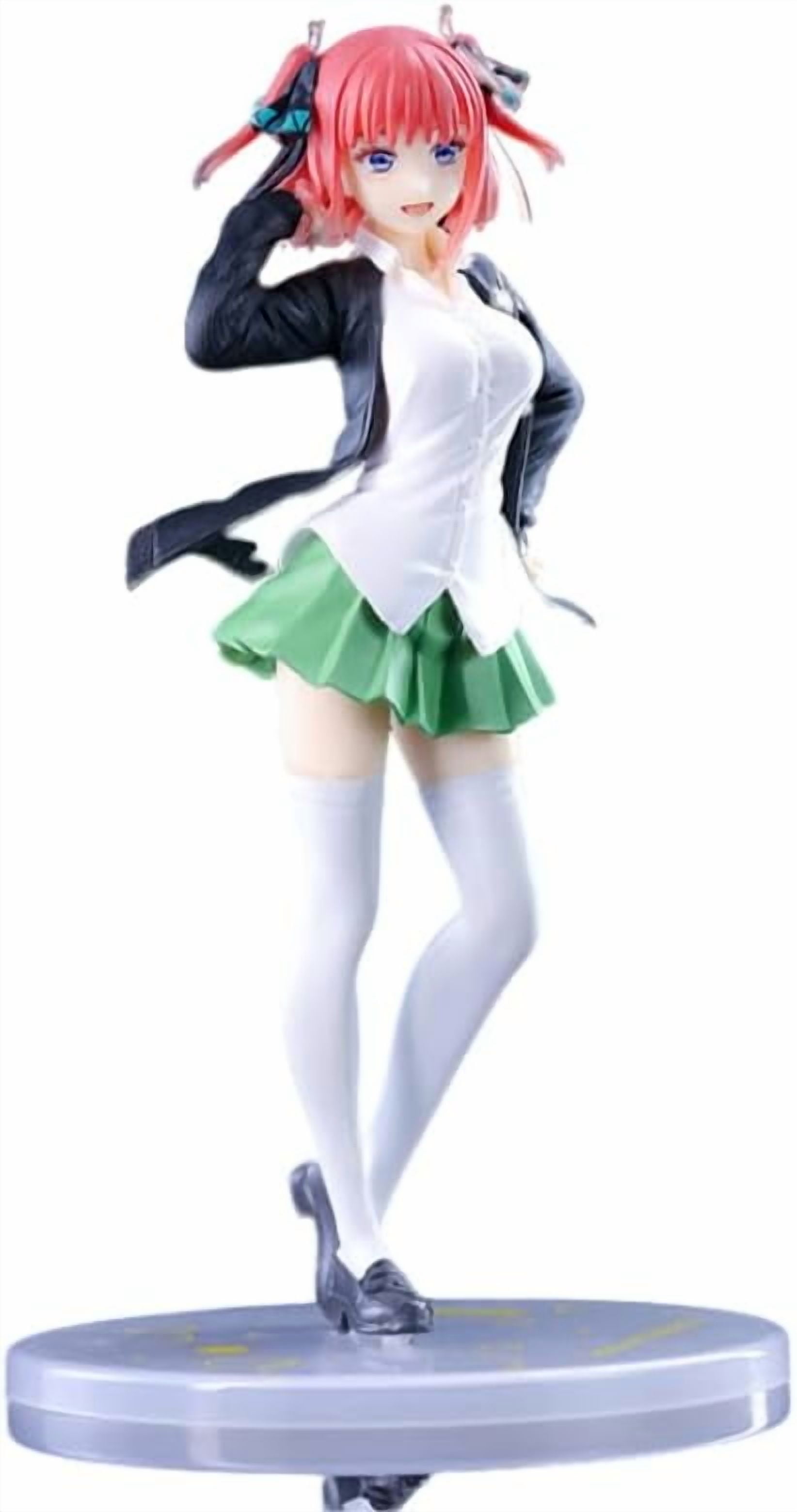 New Nakano Nino Figures, School Uniform Nino Action Figure Statue 20cm/7.9inch PVC Anime Character Model Collectible Decoration Craft Gift