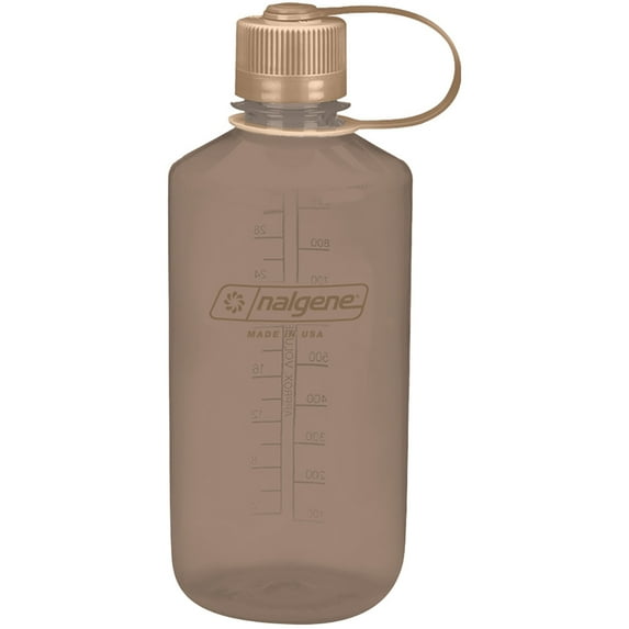 New Nalgene Sustain BPA Free 32 oz Brown solid print Plastic Water Bottle