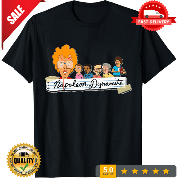 New Napoleon Dynamite Tshirt color Black size L, LIMITED EDITION-TH72224