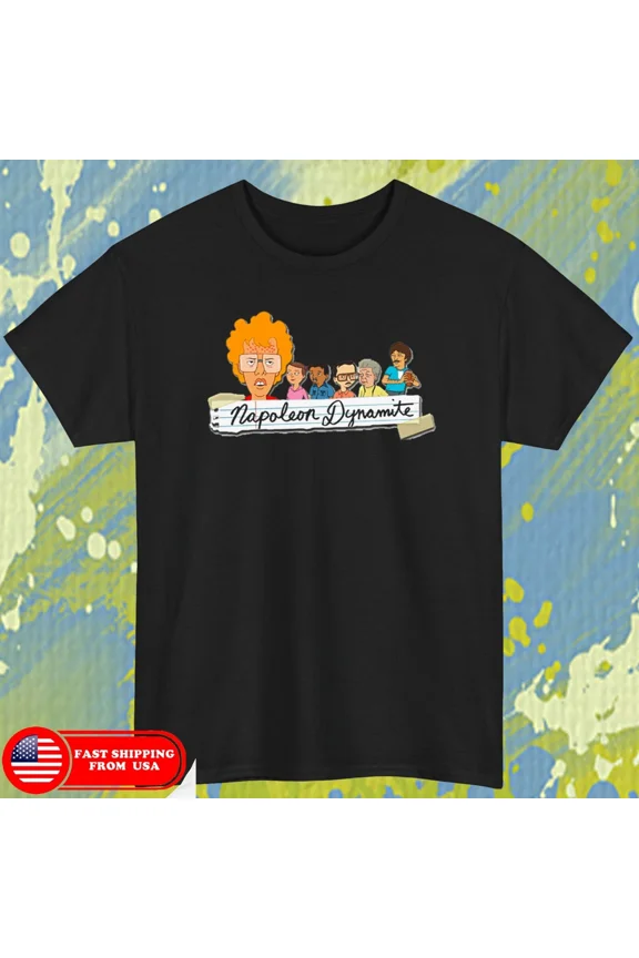 New Napoleon Dynamite Tshirt color Black size L